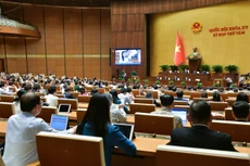 Quốc hội thảo luận ở hội trường về các dự án Luật Đầu tư công, Luật Thuế giá trị gia tăng (sửa đổi).
