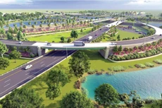 Phối cảnh một nút giao của Dự án đường cao tốc Biên Hòa - Vũng Tàu.