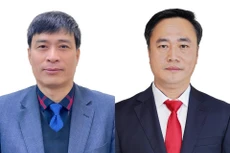 Hai tân Thứ trưởng Bộ Xây dựng Phạm Minh Hà (trái) và Nguyễn Việt Hùng (phải).