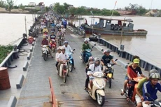 Cầu Ninh Cường được đầu tư sẽ thay thế cầu phao hiện hữu