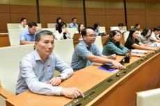 Đại biểu Quốc hội biểu quyết bằng hình thức bấm nút điện tử