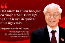 “Đất nước ta chưa bao giờ có được cơ đồ, tiềm lực, vị thế và uy tín quốc tế như ngày nay”