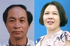 Bị can Nguyễn Đăng Thuyết và Nguyễn Thị Hòa đang bị truy nã
