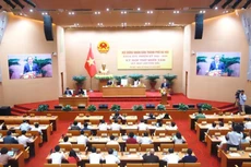 Toàn cảnh phiên khai mạc kỳ họp thứ 18, HĐND TP Hà Nội khóa XVI