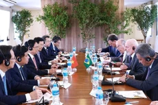 Thủ tướng Phạm Minh Chính hội kiến Tổng thống Brazil Luiz Inácio Lula da Silva