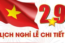 Lịch nghỉ lễ Quốc khánh 2/9 chính thức đối với công chức, viên chức, người lao động