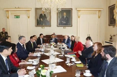 Tổng Bí thư, Chủ tịch nước Tô Lâm hội đàm với Tổng thống Ireland Michael D. Higgins. Ảnh: TTXVN