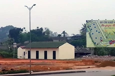 Gói thầu Xây dựng đường giao thông và hệ thống thoát nước mưa, thoát nước thải tuyến T13-T10-T11 thuộc Dự án Xây dựng hạ tầng Khu công nghiệp Sông Công II - diện tích 250ha, TP. Sông Công, Thái Nguyên. Ảnh: Ngọc Thành