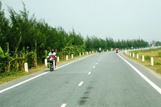 Dự án Đầu tư xây dựng đường Thái Bình, Hà Nam nối với cao tốc Cầu Giẽ - Ninh Bình thi công từ năm 2010 - 2017 nhưng đến nay chưa có quyết định giao đất của UBND tỉnh Thái Bình. Ảnh: Nhã Chi