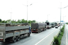 Tình trạng quá tải diễn ra thường xuyên trên các tuyến giao thông từ TP.HCM đến các tỉnh ĐBSCL, từ các tỉnh miền Đông về TP.HCM. Ảnh: Lê Tiên