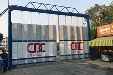 Dự án Khu phức hợp tại 122 - 124 Xuân Thủy, quận Cầu Giấy, Hà Nội được động thổ vào cuối tháng 3/2019 và đang được xây dựng. Ảnh: Lê Tiên