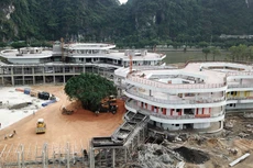 Liên danh Công ty CP Đầu tư và Thương mại quốc tế Huy Hoàng - Công ty CP Đầu tư và phát triển hạ tầng Thăng Long từng trúng thầu tại Dự án Cung văn hóa thanh thiếu nhi Quảng Ninh. Ảnh: Đỗ Phương