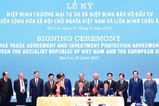 Với việc thực thi EVFTA, môi trường kinh tế - xã hội Việt Nam sẽ có những đổi thay tích cực trong thời gian tới. Ảnh: Trương Gia