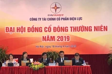 Các cổ đông tham dự đại hội đã thông qua việc trả cổ tức năm 2017 và 2018 bằng cổ phiếu. Ảnh: Hoàng Việt