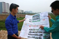 Dự án Xây dựng tuyến đường H2, TP. Bắc Ninh có tổng chiều dài là 1.354,59 m với tổng mức đầu tư là 663,12 tỷ đồng. Ảnh: Lê Tiên