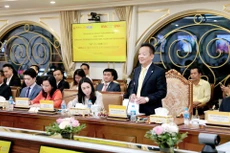 Ông Đỗ Quang Hiển, Chủ tịch HĐQT SHB phát biểu tại Lễ ký kết 