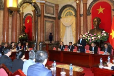 Chủ tịch nước yêu cầu các cơ quan hữu quan của Việt Nam tập trung nguồn lực, trao đổi, hợp tác với các nhà khoa học, các chuyên gia người Việt trong và ngoài nước xây dựng và phát triển thành công Mạng lưới đổi mới sáng tạo Việt Nam