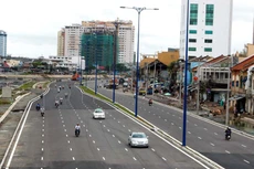 Công ty CP Công trình giao thông công chánh thi công nhiều gói thầu hạ tầng giao thông ở TP. HCM. Ảnh: Tường Lâm