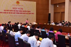 Chủ tịch Quốc hội Nguyễn Thị Kim Ngân chủ trì Hội nghị đại biểu Quốc hội hoạt động chuyên trách. Ảnh: Quang Khánh