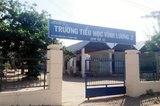 Dự án Xây mới Trường Tiểu học Vĩnh Lương 2 do Phòng Giáo dục và Đào tạo TP. Nha Trang là chủ đầu tư. Ảnh: st