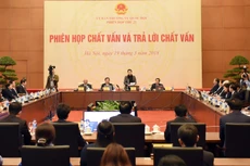 Phiên họp thứ 22 của Uỷ ban Thường vụ Quốc hội. Ảnh: Lâm Hiển