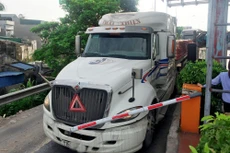 Từ đầu tháng 5 trở lại đây, ngày cao điểm có đến trên 200 lượt xe vượt Trạm thu phí Tân Đệ (Thái Bình). Ảnh: Hà Phương