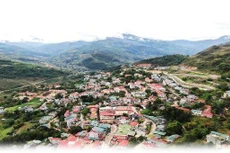 Trung tâm huyện Xí Mần, Hà Giang. Ảnh internet