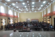 Cuộc đấu giá QSD đất tại xã Nam Hoa (Ảnh: STP Nam Định)