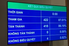 Kết quả biểu quyết của Quốc hội thông qua dự toán ngân sách nhà nước năm 2019