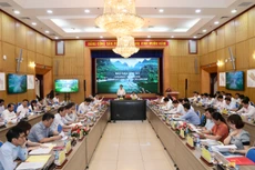 Toàn cảnh Phiên họp thẩm định Quy hoạch tỉnh Ninh Bình thời kỳ 2021 – 2030, tầm nhìn đến năm 2050. Ảnh: Đức Trung