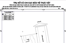 Bản đồ tỷ lệ 1:500 Trụ sở cũ Chi cục Bảo vệ thực vật, phường Cốc Lếu, TP Lào Cai