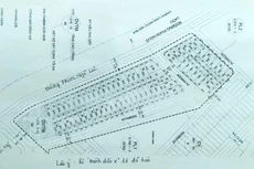 Sơ đồ các lô đất đấu giá (nguồn: Theo Thông báo bán đấu giá của Công ty Đấu giá hợp danh Vạn Thiên Phước)