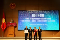 Hội nghị công bố Quy hoạch tỉnh Hà Giang thời kỳ 2021 - 2030, tầm nhìn đến năm 2050 tổ chức sáng 18/2/2024 tại Hà Giang (Ảnh: MPI)