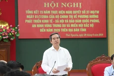 Trưởng Ban Kinh tế Trung ương Nguyễn Văn Bình phát biểu tại Hội nghị 