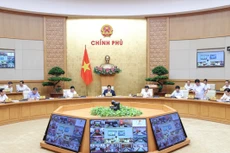 Sáng 3/6, Thủ tướng Phạm Minh Chính chủ trì phiên họp Chính phủ thường kỳ tháng 5/2023. Ảnh: VGP