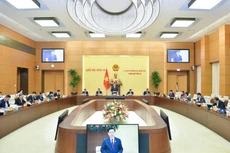 Chủ tịch Quốc hội Vương Đình Huệ phát biểu khai mạc Phiên họp thứ 22 của Ủy ban Thường vụ Quốc hộ