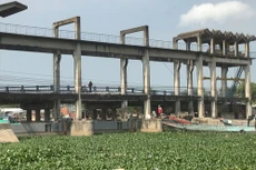 Công trình kiểm soát mặn ven biển Tây thuộc tỉnh Kiên Giang. Ảnh: Internet