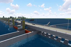 Phối cảnh Đập dâng hạ lưu Trà Khúc. Ảnh chỉ mang tính minh họa. Nguồn Internet