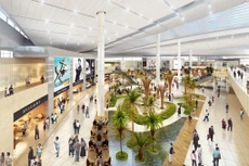 Thiết kế khu vực thương mại, dịch vụ trong nhà ga sân bay Long Thành. Ảnh: ACV