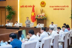 Chủ tịch Quốc hội Vương Đình Huệ phát biểu khai mạc Phiên họp