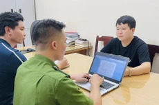 Đối tượng Phạm Viết Trung tại cơ quan điều tra