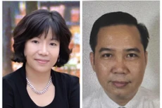 Các bị can (từ trái qua phải): Nguyễn Thị Thanh Nhàn; Trần Mạnh Hà.