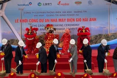 NGhi thức động thổ Khởi công xây dựng Nhà máy Điện gió Hải Anh