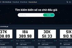 Danh sách biển số chờ đấu giá