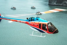 Máy bay trực thăng Bell-505 của Công ty Trực thăng miền Bắc thuộc Tổng công ty Trực thăng Việt Nam