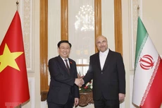 Chủ tịch Quốc hội Vương Đình Huệ hội đàm với Chủ tịch Quốc hội Iran Mohammad Bagher Ghalibaf