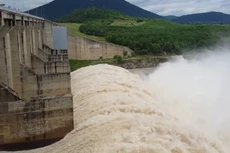 Hồ chứa nước Thủy điện Sông Ba Hạ xả lũ. Ảnh chỉ mang tính minh họa. Nguồn Internet
