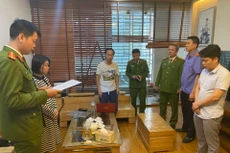 Công an tỉnh Bắc Giang bắt tạm giam Hoàng Văn Quý. Ảnh: CA Bắc Giang.