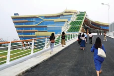 Ngày 28/10/2023, cơ sở thứ hai của NIC tại Hòa Lạc với quy mô và đầu tư hiện đại sẽ chính thức đi vào hoạt động sau 3 năm dồn sức thi công xây dựng. Ảnh: Lê Tiên