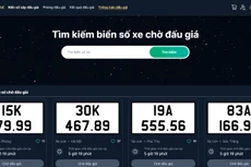 Ngày 18/10, nhiều biển số tứ quý lên sàn đấu giá trực tuyến 
